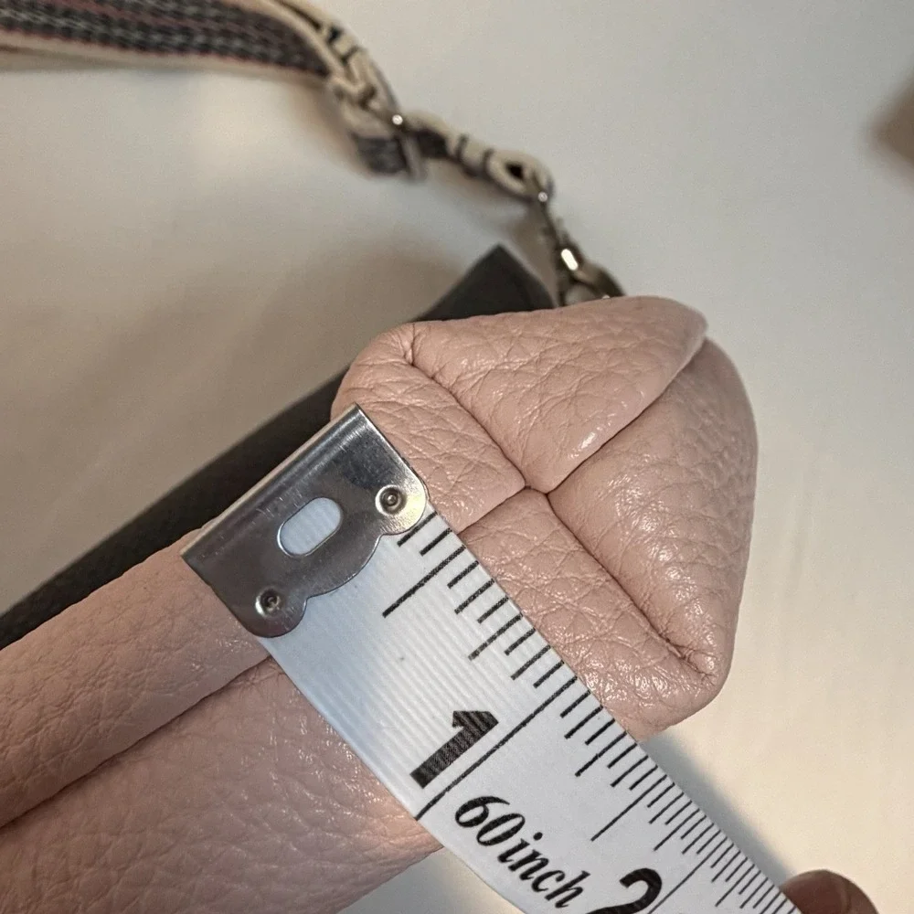 Thirty One Studio Clutch in Rose Blush Pebble Black Flap 